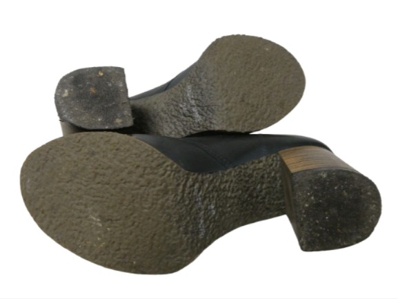 Jonny's bottes noir en cuir pour Femme poiture - 34 - Photo 4