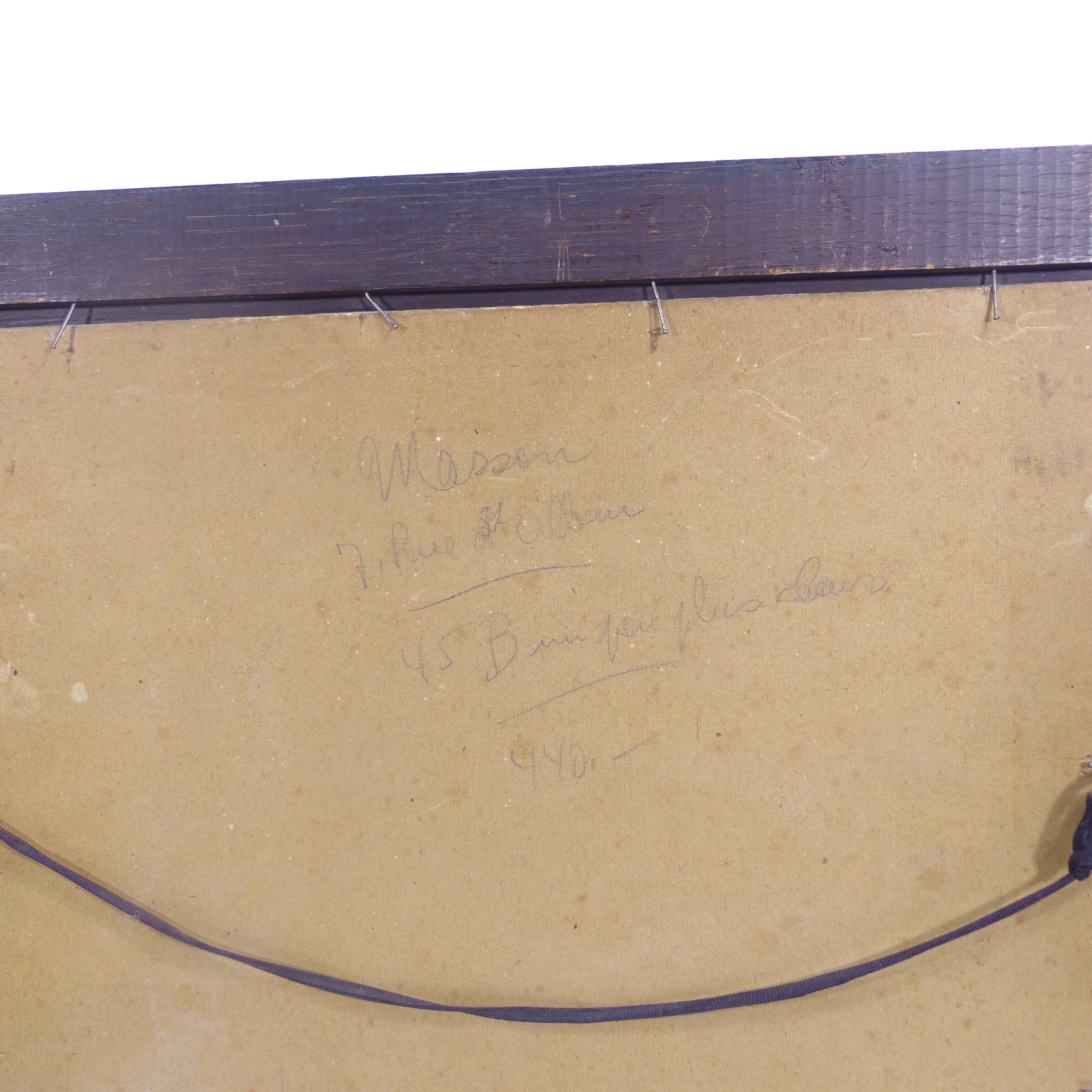 Peinture sur panneau de bois - Signée M.Fontaine 1950 - Photo 2