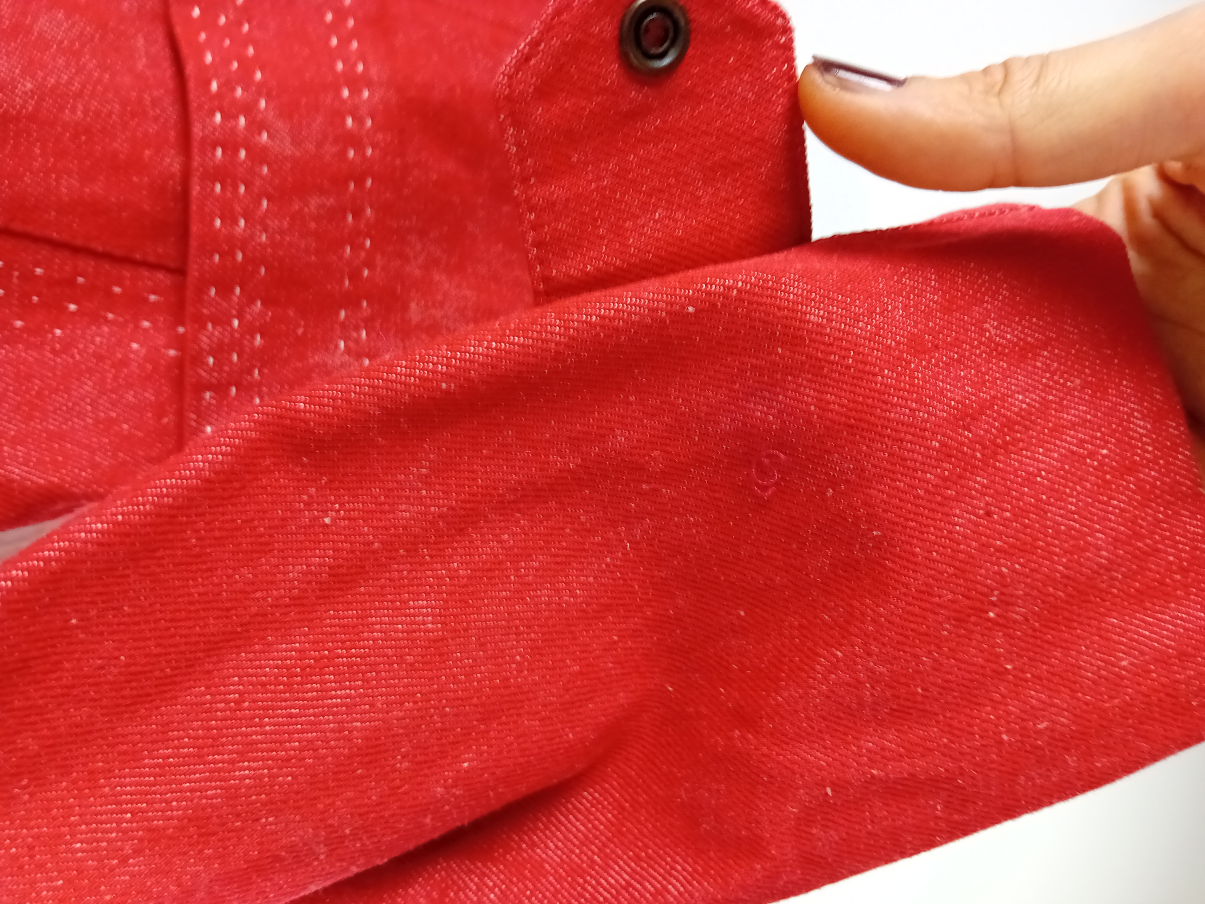 Veste rouge Kenzo jeans en coton et lin M 38 Très bon état - Vue 4 - 