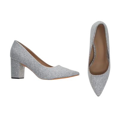 Chaussures grises chinées à talons 7 cm - Femme - Pointure 36 - Photo 0