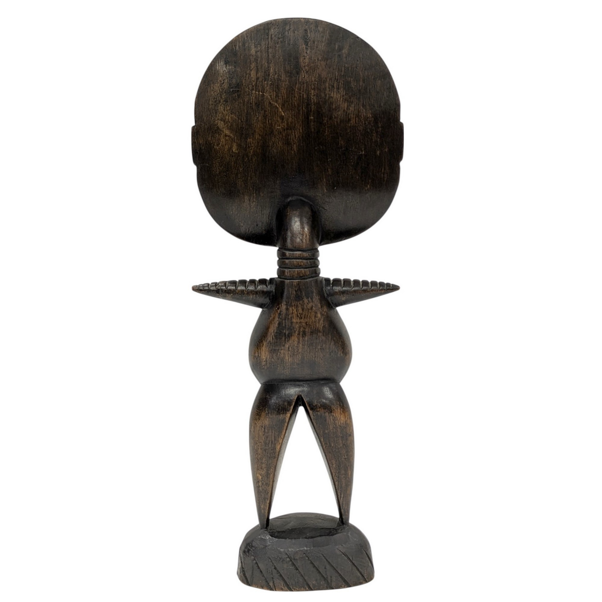 Statue Poupée Fertilité Africaine Akuaba Ashanti en bois H 43 cm - Photo 2