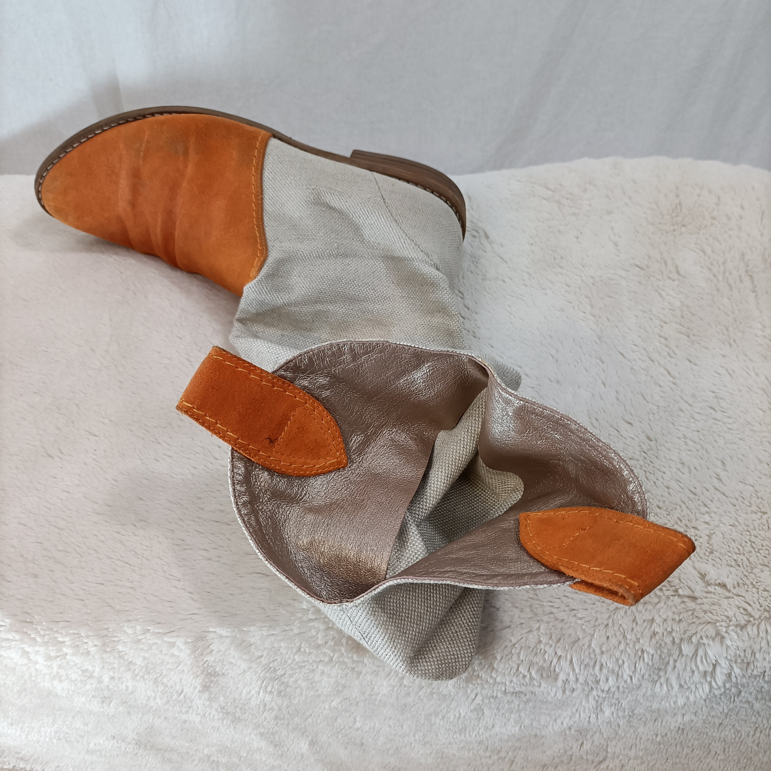 Bottes textile et cuir - Florence Kooijman - pointure 38 estimé Bon état - Vue 8 - 