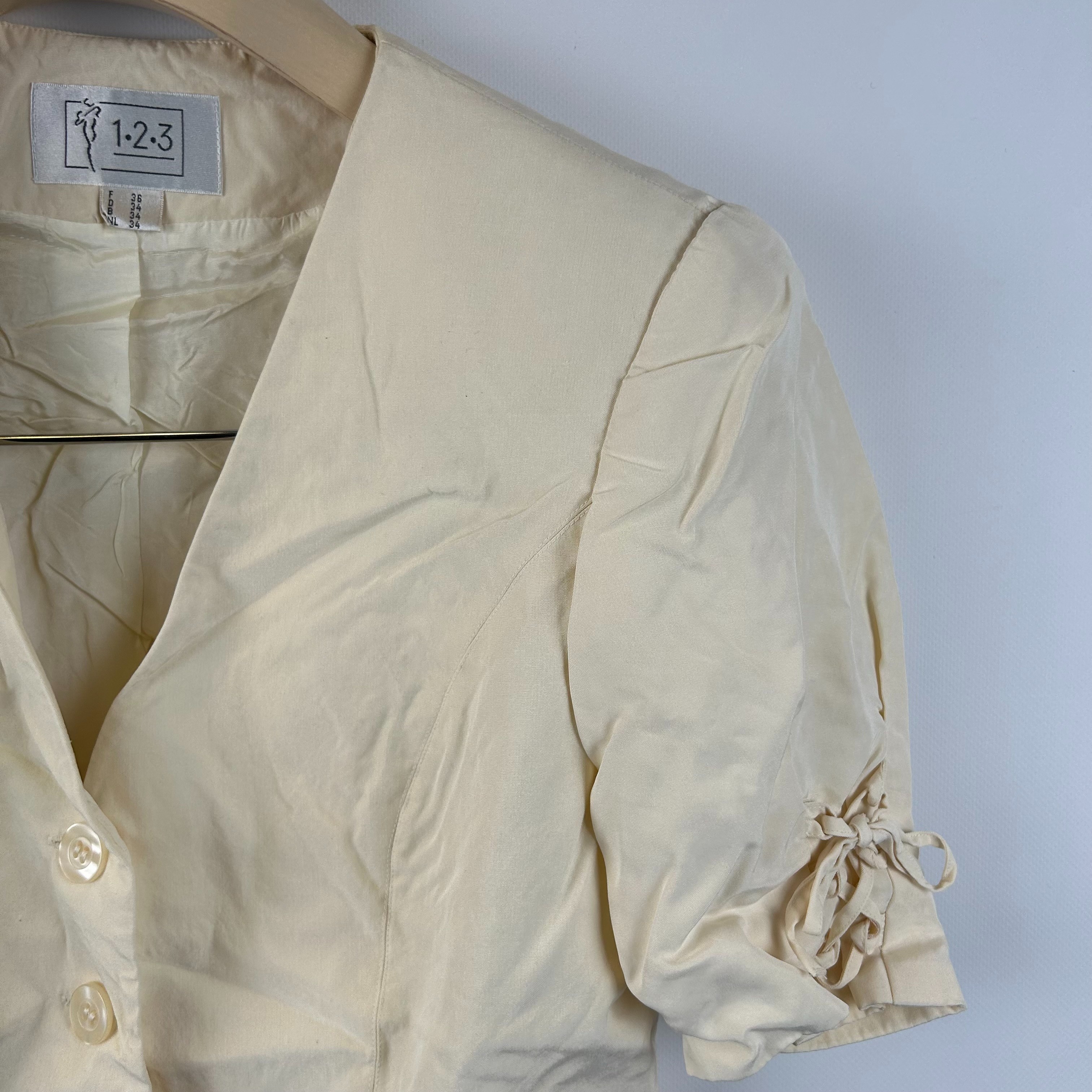 Un Deux Trois - Top jaune beurre- Taille 38 estimé - Photo 1