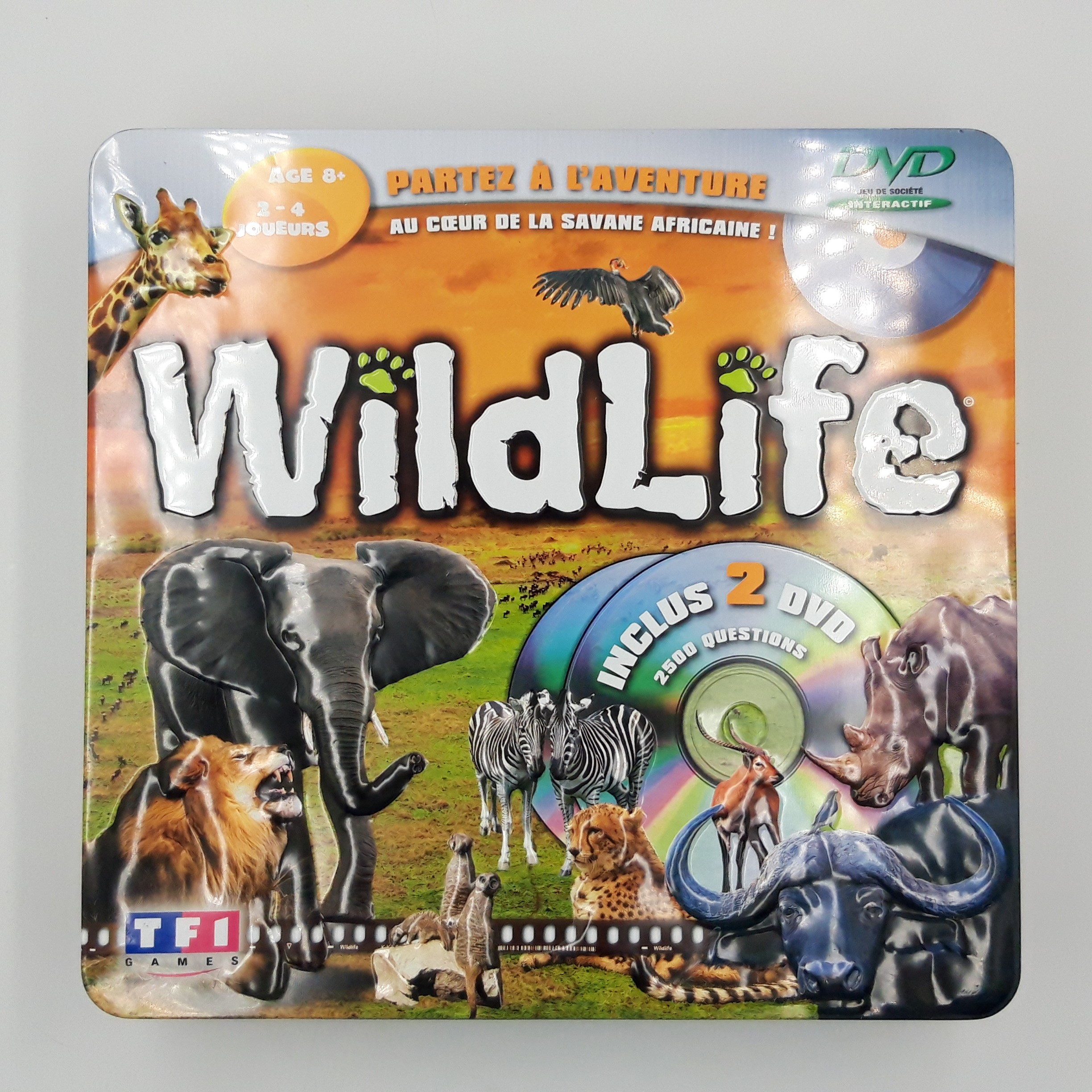 Jeu de Société _ WILD LIFE _ Au cœur de la Savane Africaine ! 2500 Questions + DVD - Très bon état sur Label Emmaüs