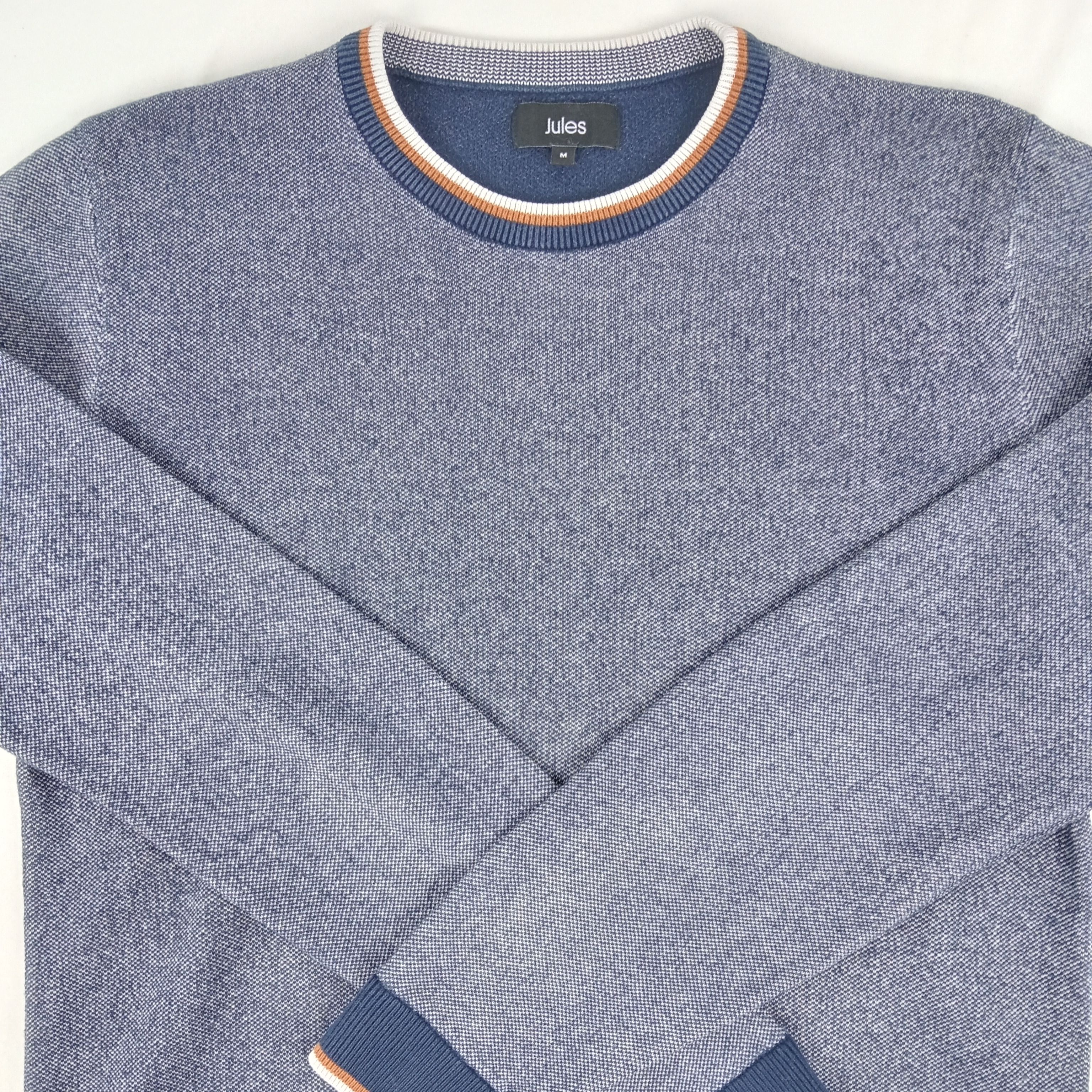 Pull homme de la marque Jules manches longues de couleur bleu foncé taille M (38) - Photo 5