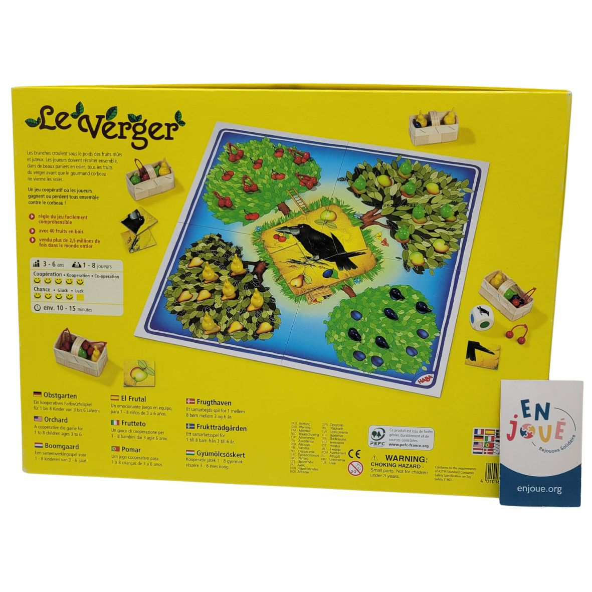 Jeu de société - Le verger un jeu coopératif - Haba - Dès 3 ans. Très bon état - Vue 3 - 