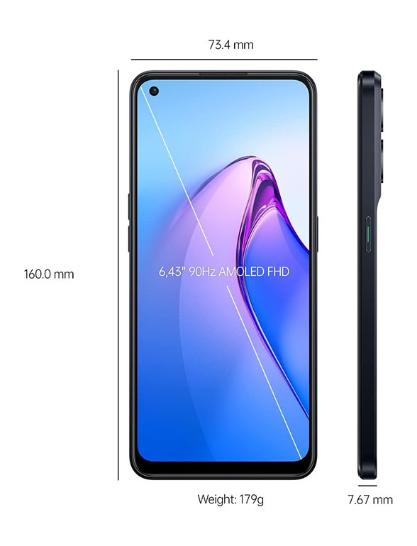 Voir photo 2 de Oppo Reno8 5G - 256 Go - Bon état - Noir - Batterie testée Oppo Reno8 5G - 256 Go - Bon état - Noir - Batterie testée - Vue 2 -