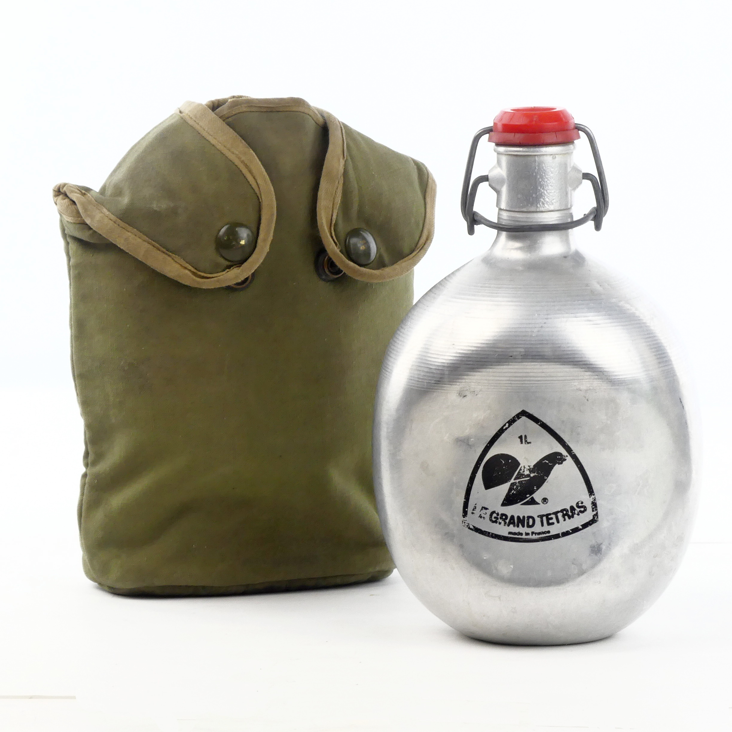 Gourde Alu Ancienne Tournus – Le Grand Tétras – Vintage