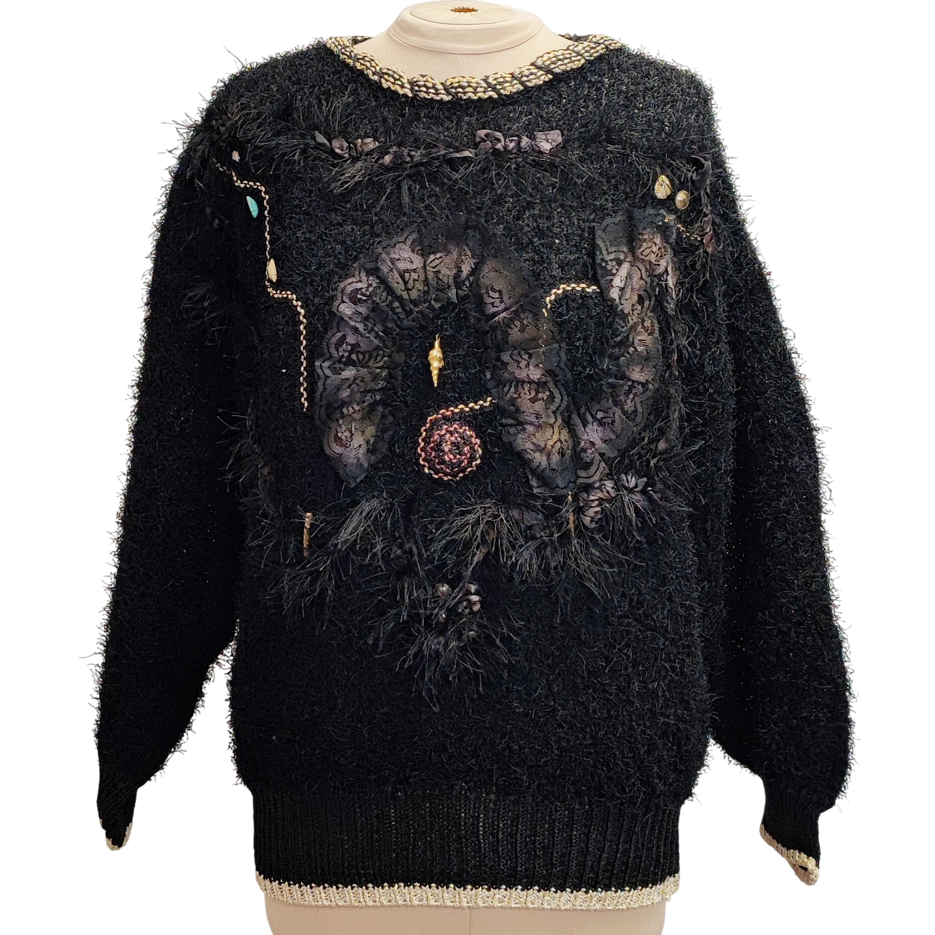 ALAIN MURATI - Pull vintage "coquillage" - XL - Femme - Bon état sur Label Emmaüs