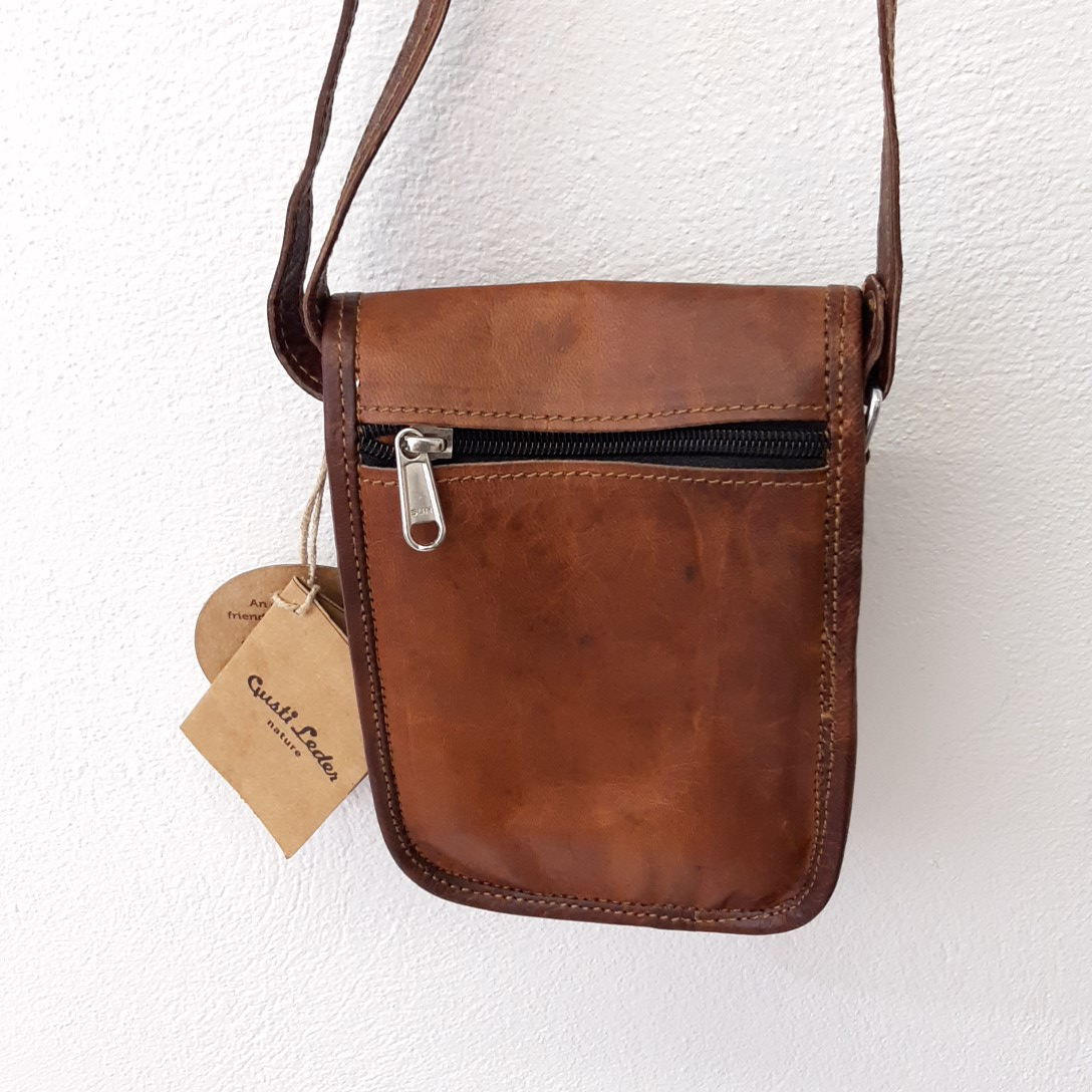 Gusti leder nature sac à bandoulière en cuir naturel Bon état - Vue 4 - 