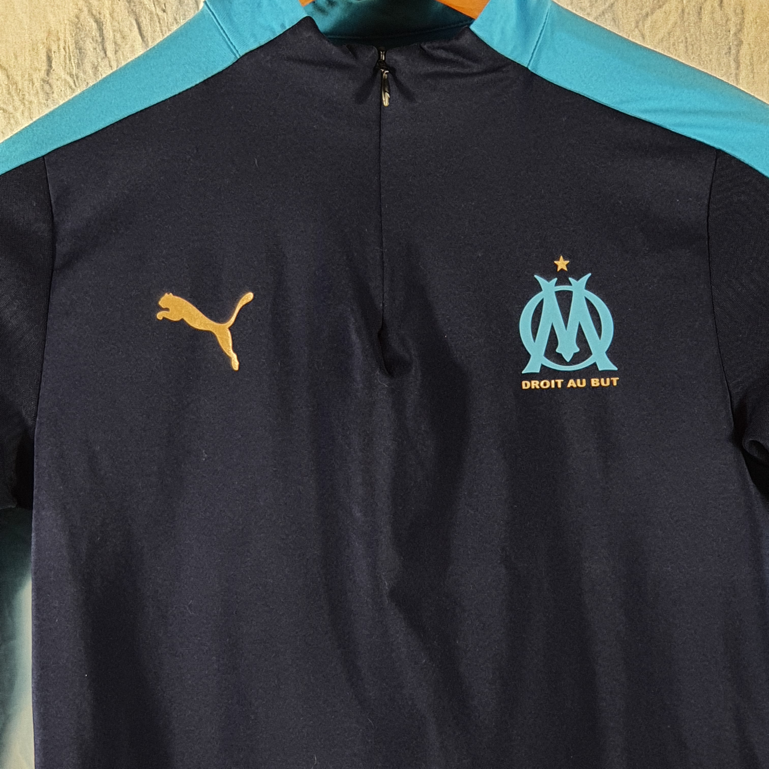 T-shirt de sport bleu Olympique de Marseille - Puma - 9 ans - Photo 2