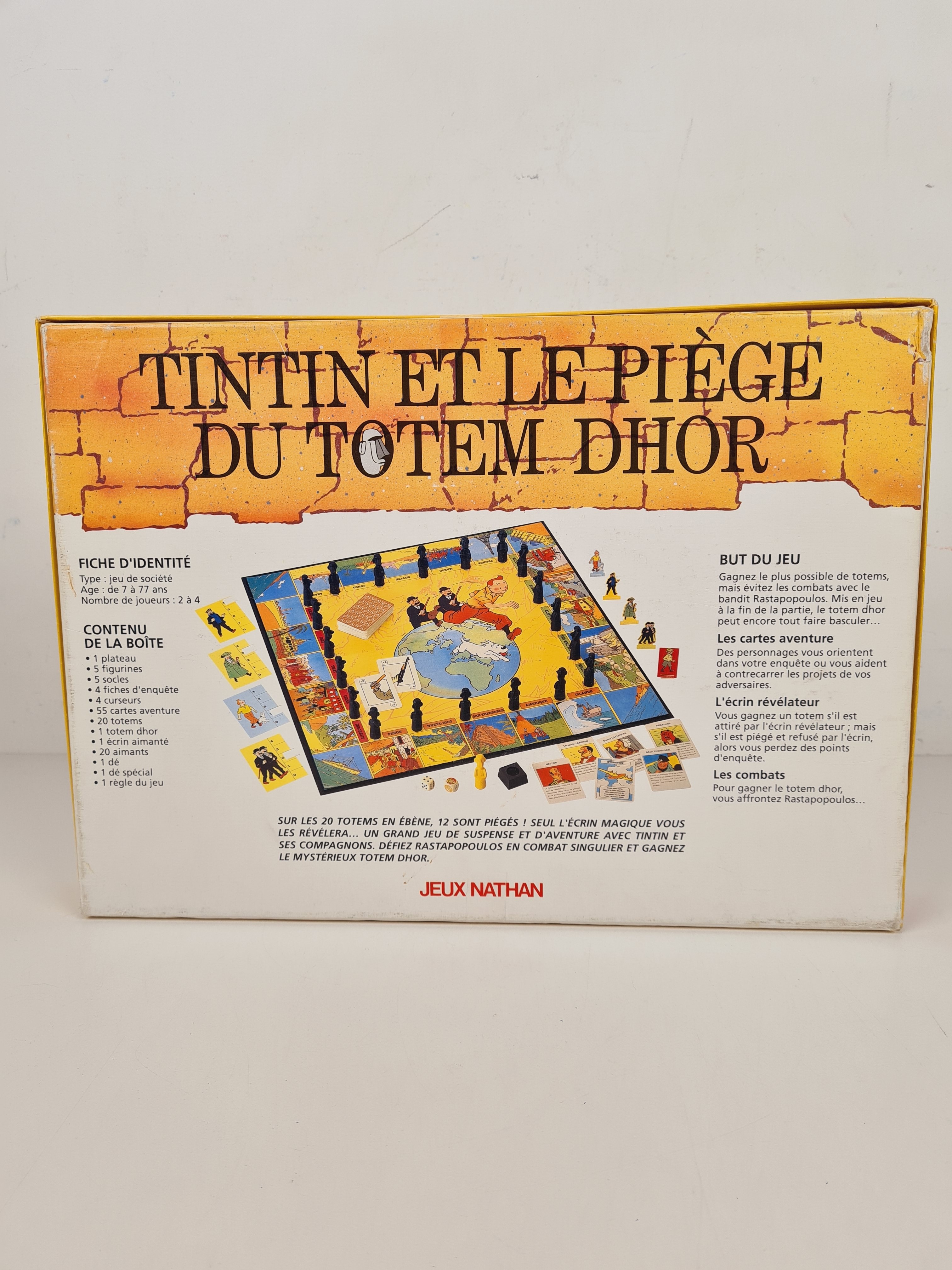 Jeu de parcours - Tintin et le piège du totem Dhor - Nathan - 1992 - Dès 7 ans  - Vue 6 - 
