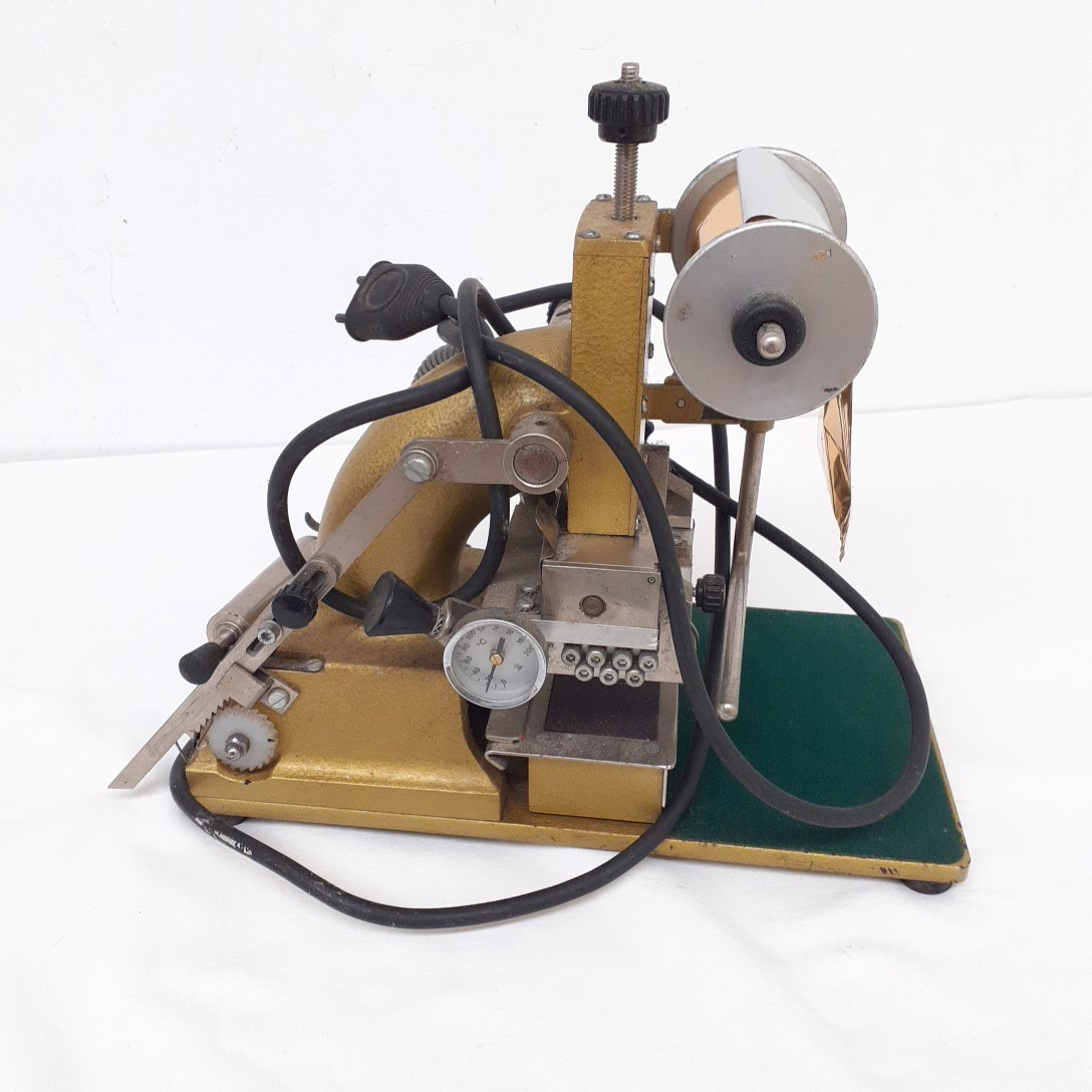 Imprimante vintage à chaud gold print - Bon état - Photo 4