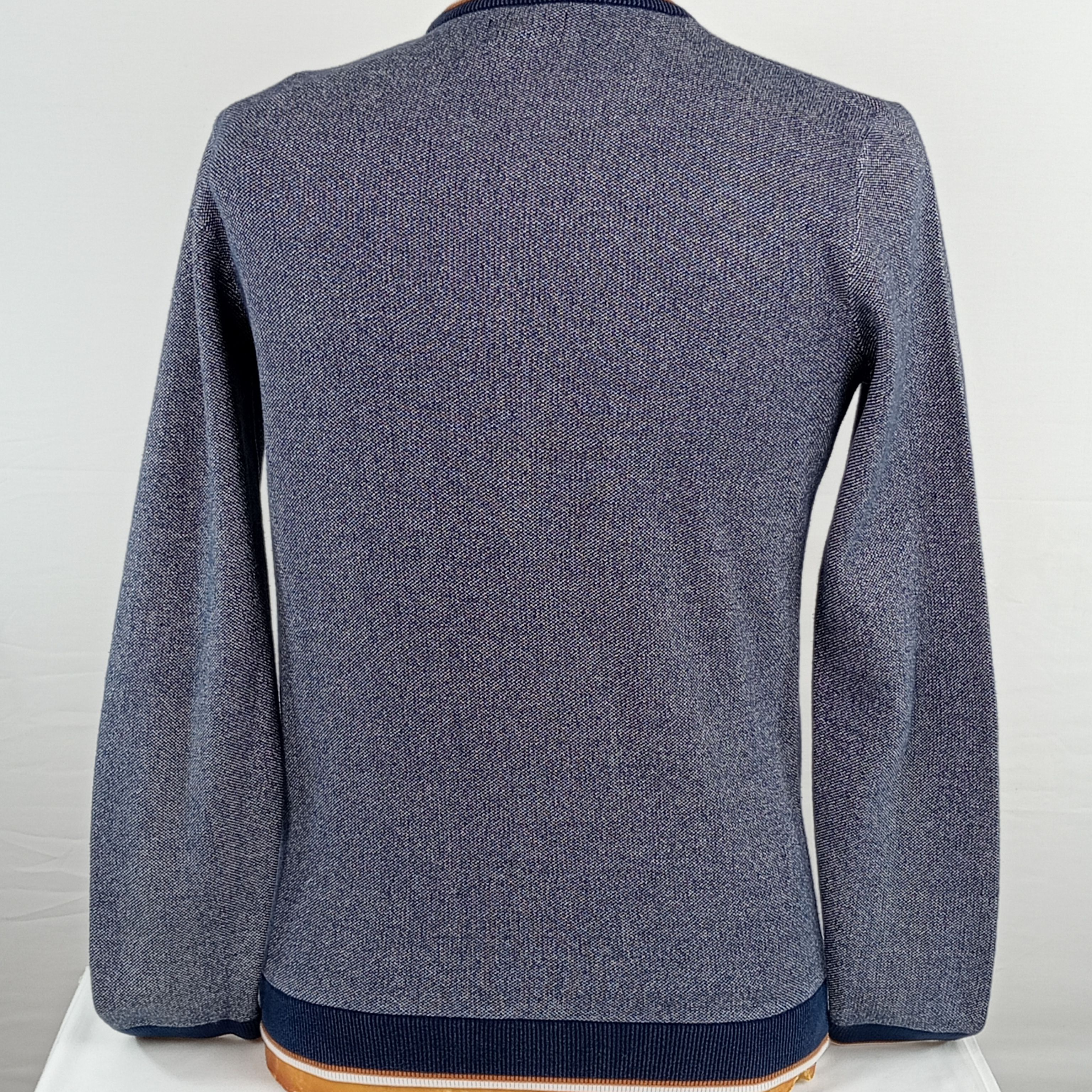 Pull homme de la marque Jules manches longues de couleur bleu foncé taille M (38) - Photo 1