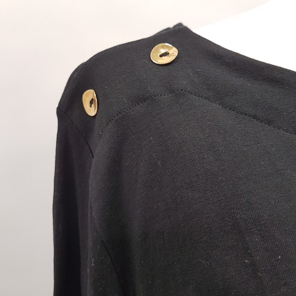 Tunique noire à boutons dorés - GRAIN DE MALICE - Taille XL - Photo 5