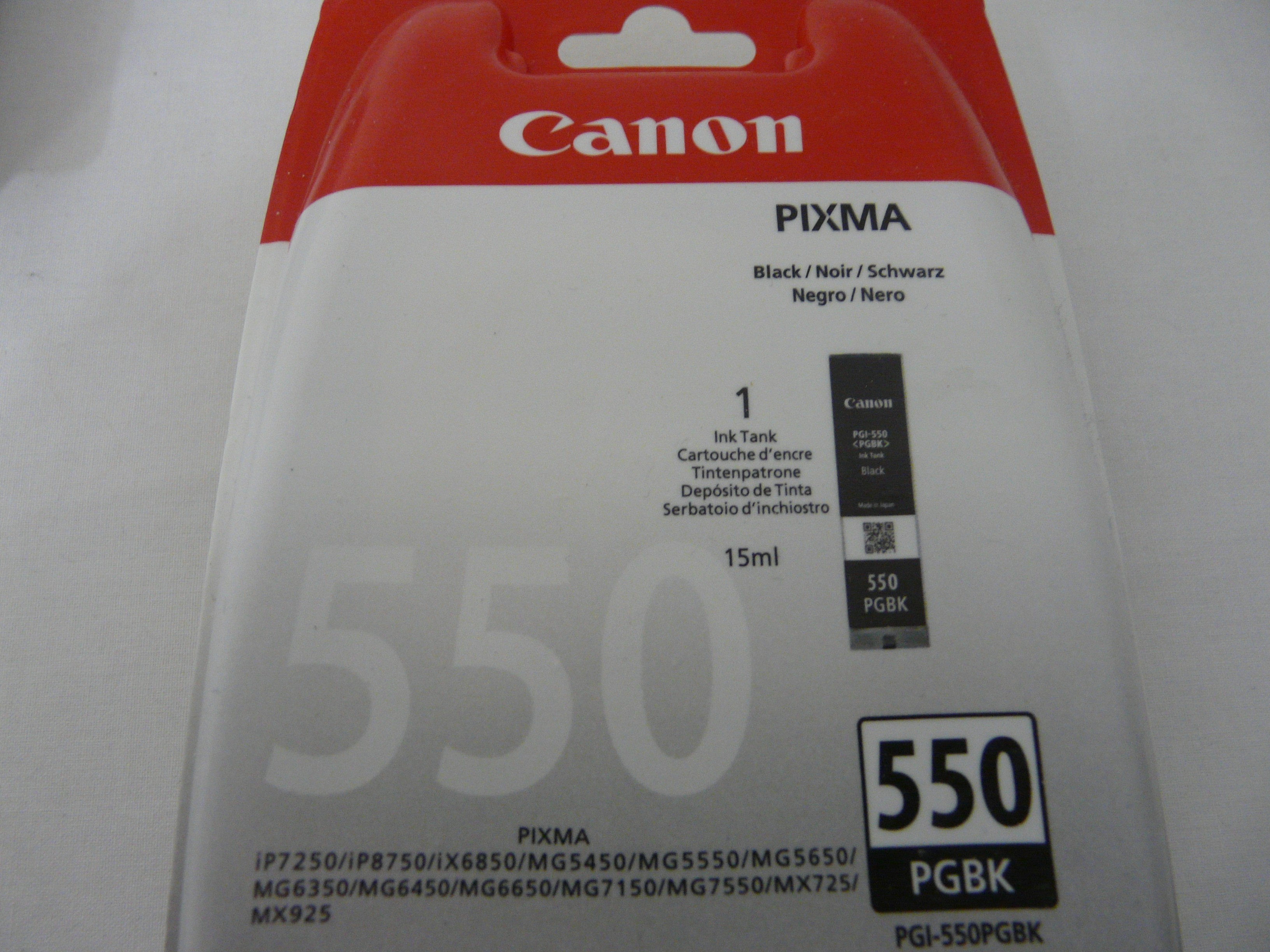 LOT2 - Lot de cartouches d'encre pour imprimante 550 PGBK - Canon - Photo 2