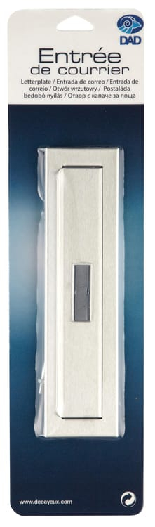 Entrée de lettres non normalisée volet extérieur DECAYEUX inox gris - Photo 1