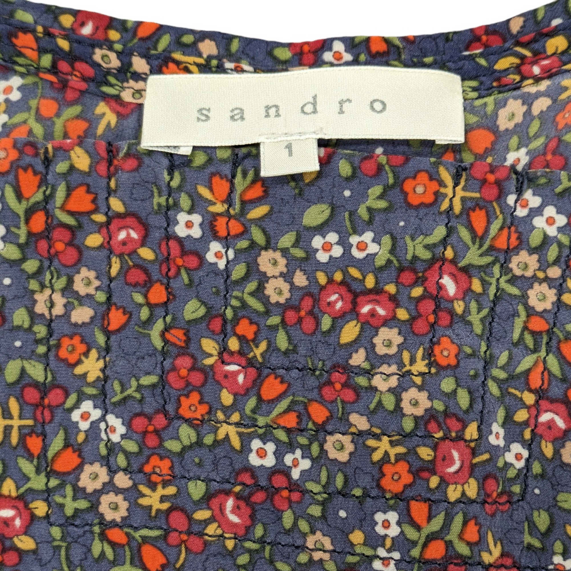 Robe Sandro T 1 en soie imprimé floral liberty - Photo 1