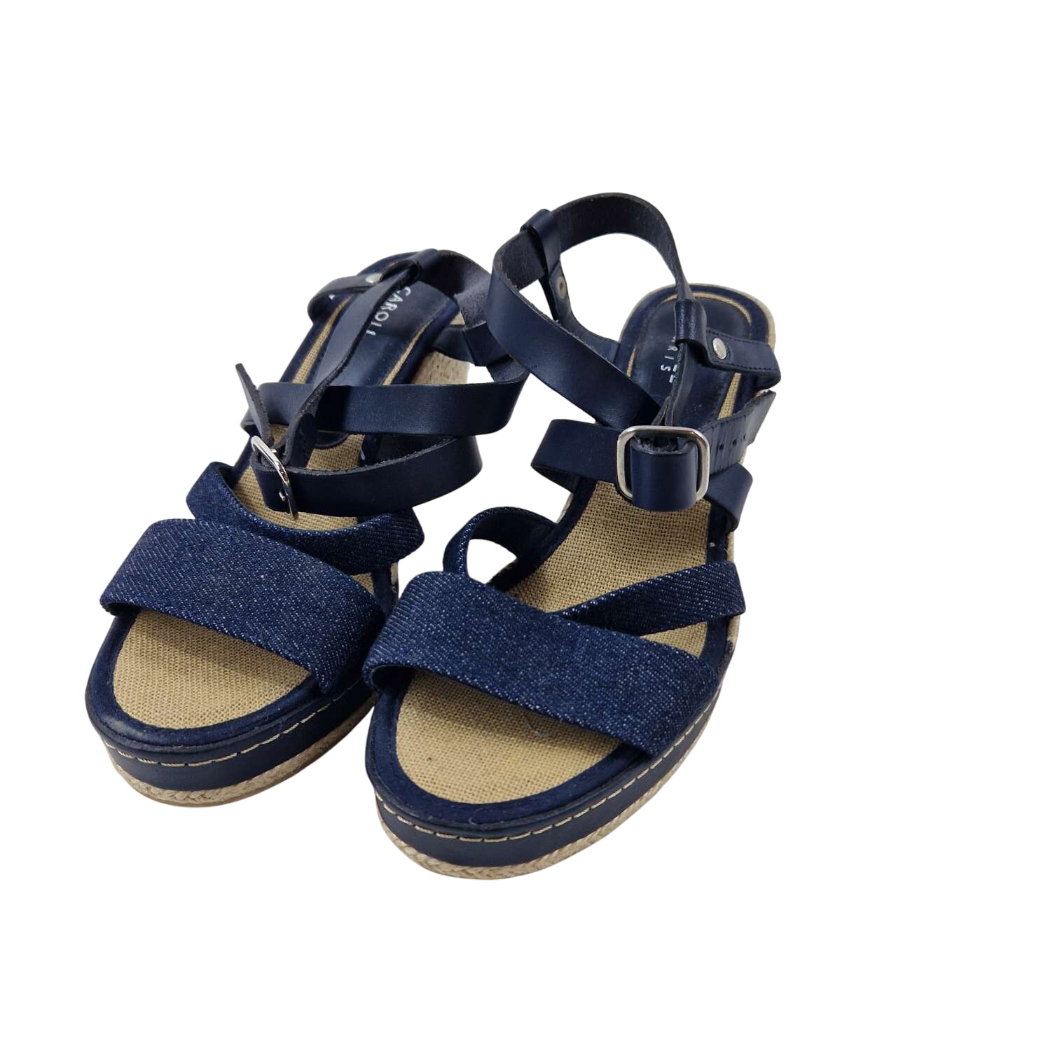 Paire de sandales bleues T37 - Label Emmaus - Modalova