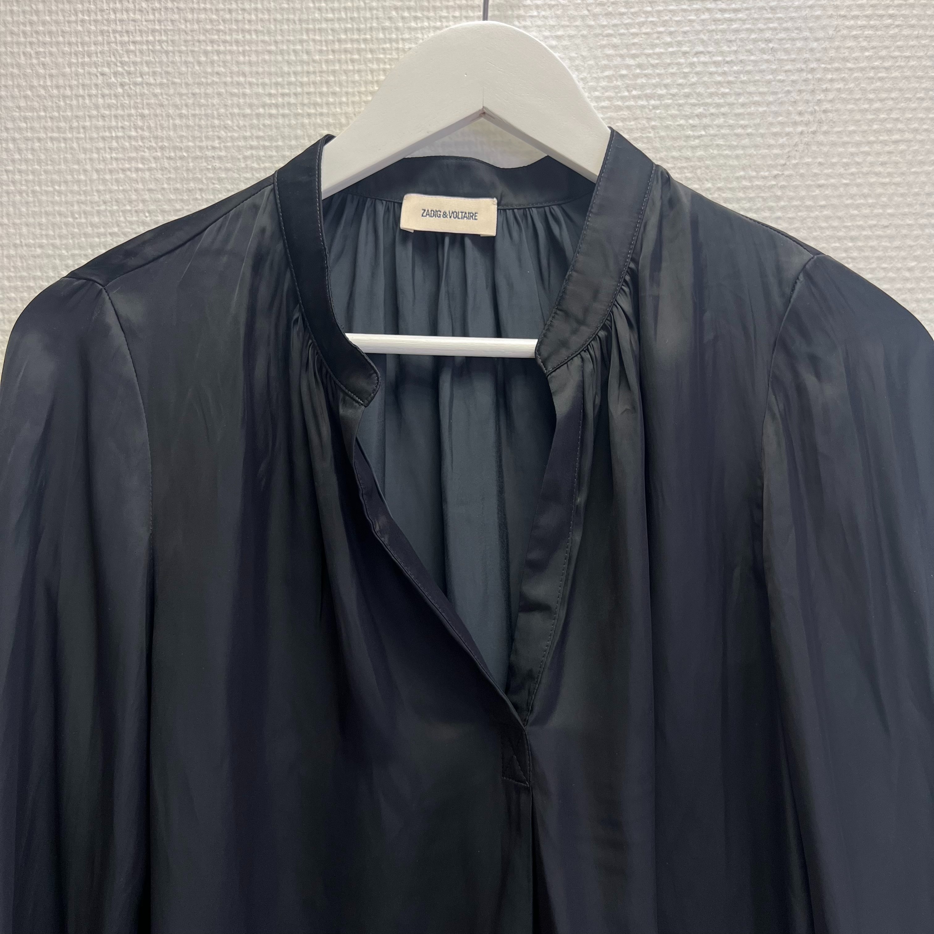 Blouse Zadig&Voltaire Femme Satin Noir - Taille S  - Photo 3