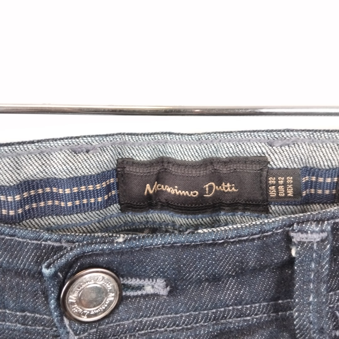 Massimo Dutti - pantalon en jeans bleu en coton - Taille 42/44 ( estimé) - Photo 3