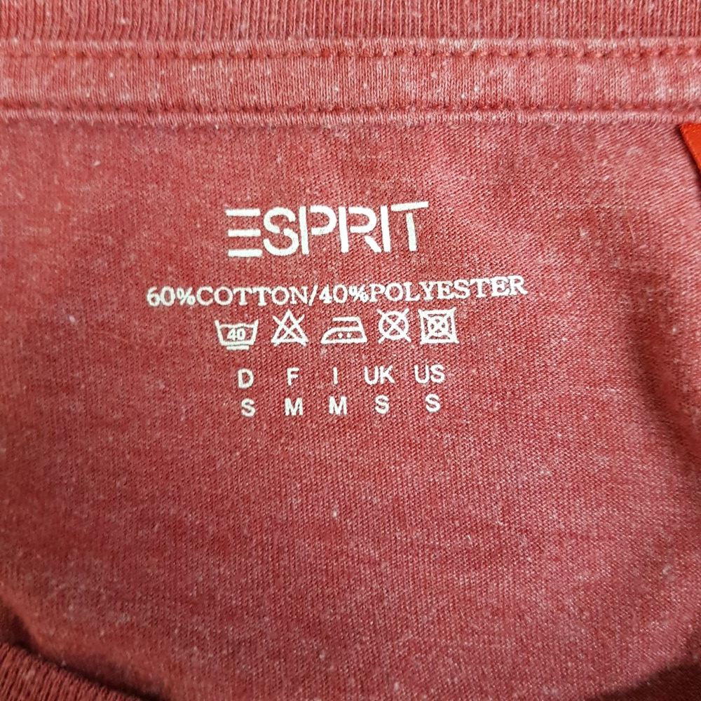 Top rouge cramoisi imprimé jaune et blanc - ESPRIT - taille M - Photo 7