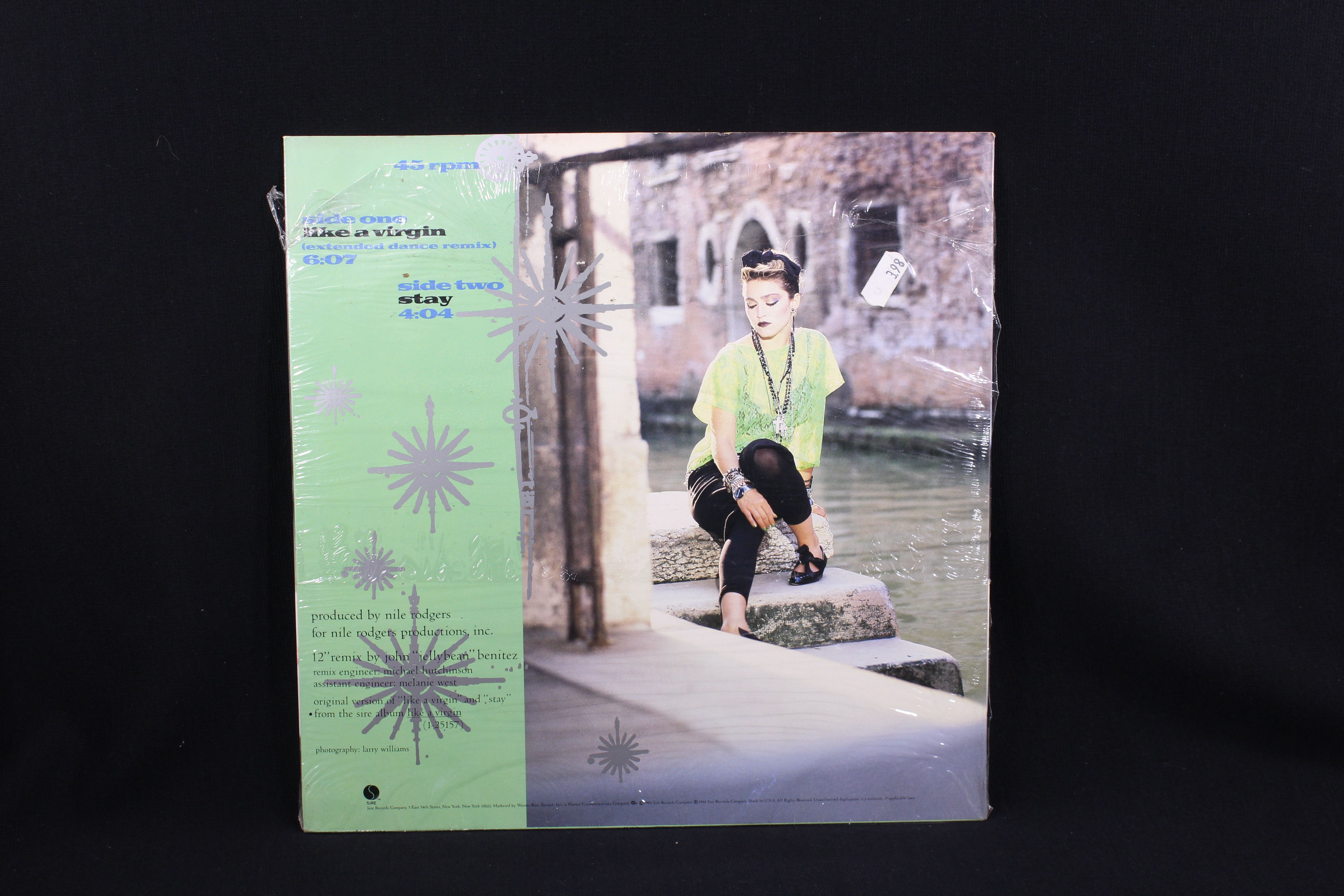 Vinyle Maxi 45T Madonna ‎/ Like A Virgin - Sire 1984 Bon état - Vue 2 - 