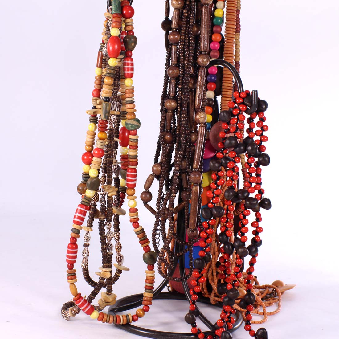 Lot de sautoirs en bois + lot de bracelets  - Vue 3 - 