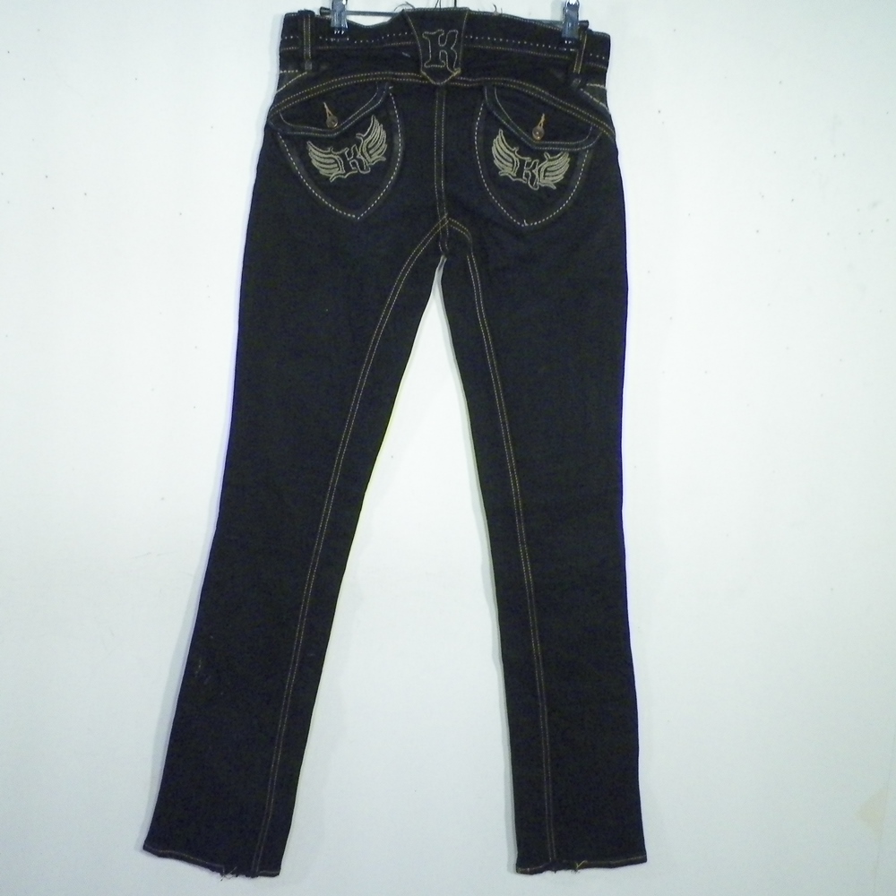 Jeans Femme Noir KAPORAL Taille Estimée 38.  - Vue 2 - 