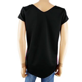 T-shirt noir imprimé - manches courtes - Jacqueline Riu - T.3 - Photo 1
