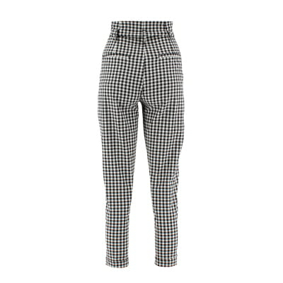 Pantalon noir et blanc à carreaux - Femme - BERSHKA - Taille 34 - Photo 1