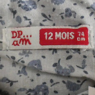 Robe bleue à bretelles - Fille - DP AM - Taille 12 Mois - Photo 4