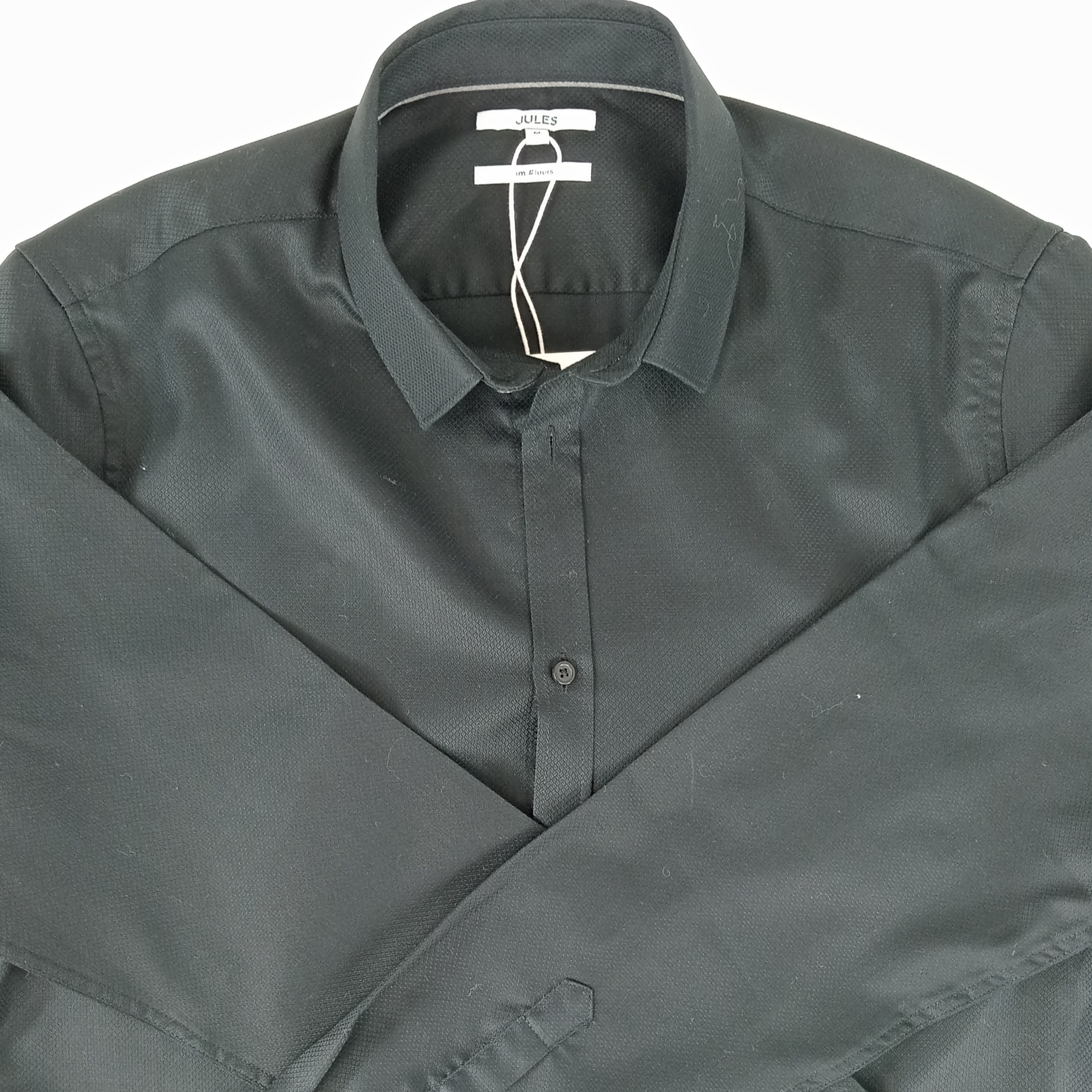 Chemise - homme - marque Jules - manches longues - couleur noir - taille M(40)  - Vue 3 - 