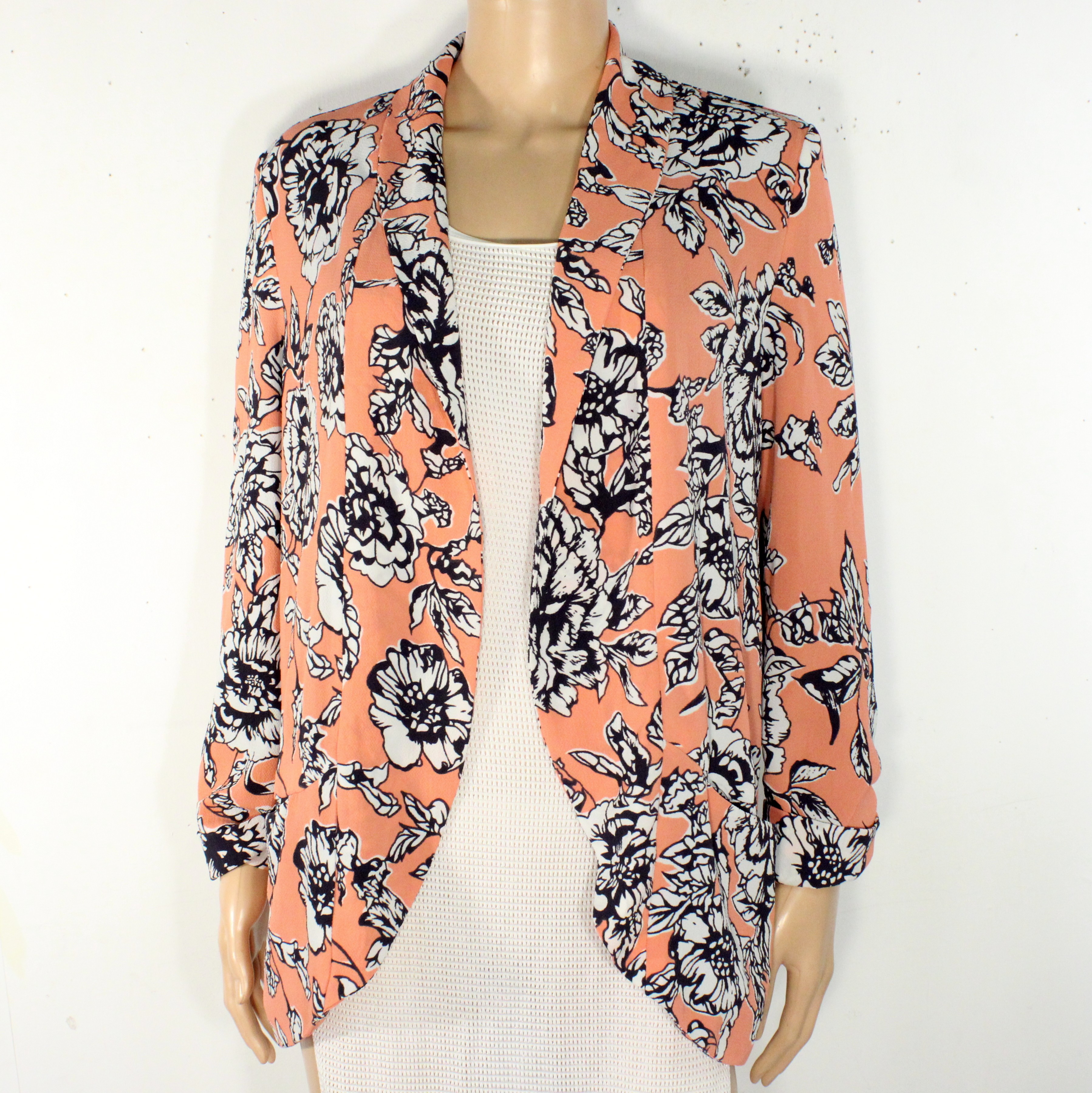 Veste Femme Rose Fleurie PIMKIE Taille Estimée S / M - Photo 3