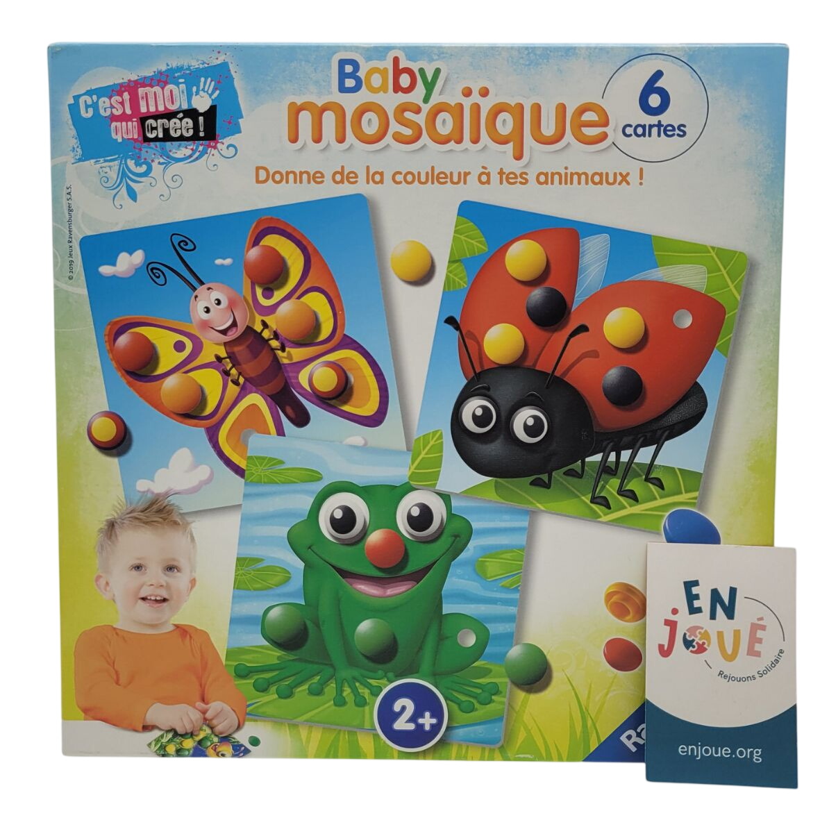 Acheter Jeux éducatif - Baby mosaïque - Donne de la couleur à tes animaux! - Ravensburger - Des 2 ans. Bon état - 15,00 € Jeux éducatif - Baby mosaïque - Donne de la couleur à tes animaux! - Ravensburger - Des 2 ans. Bon état - reconditionné disponible sur Label Emmaüs