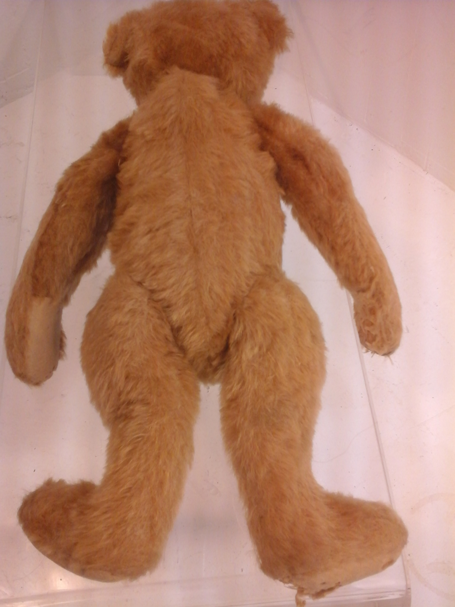 Ancien ours en peluche vintage articulé à restaurer,style année s 50-60,collection. État correct - Vue 12 - 
