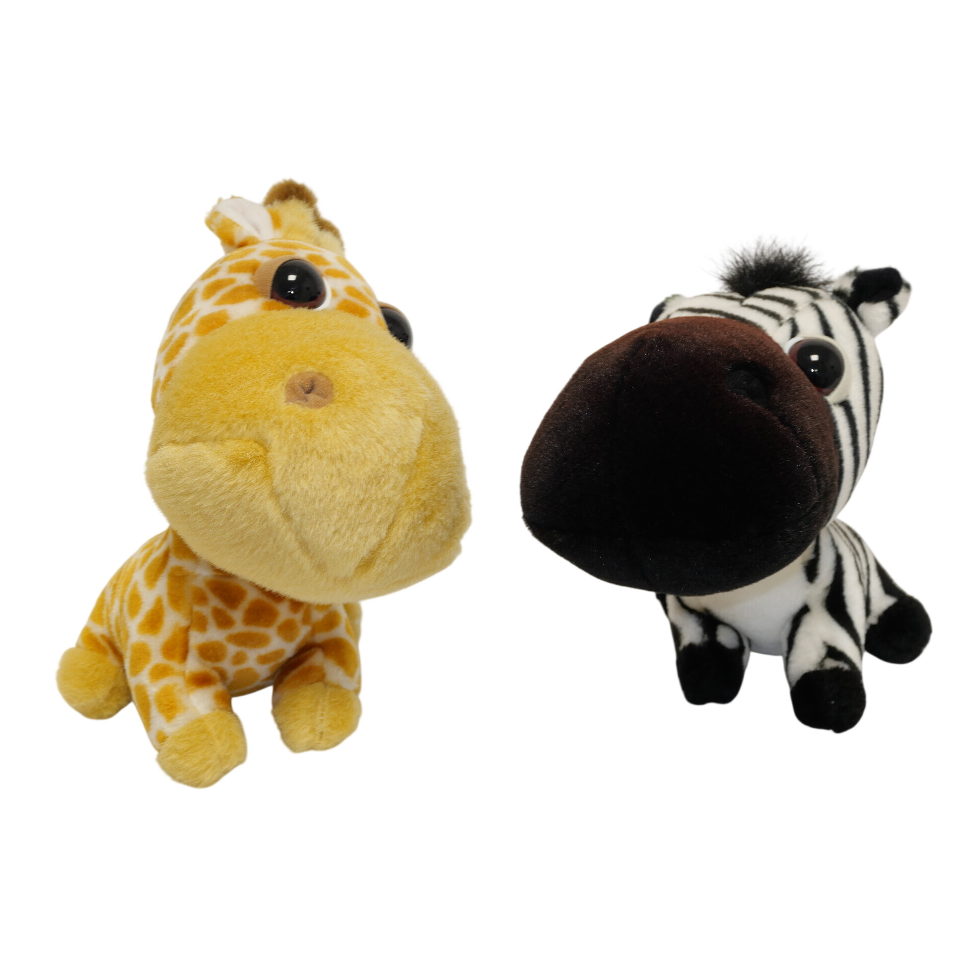 Acheter Peluches Big Headz Girafe et Zèbre Bon état - 12,80 € Peluches Big Headz Girafe et Zèbre Bon état - reconditionné disponible sur Label Emmaüs