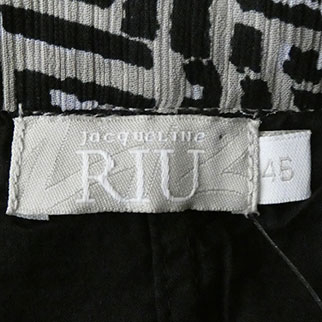 Jupe noire et écrue imprimée - Femme - RIU - Taille 46 - Photo 3