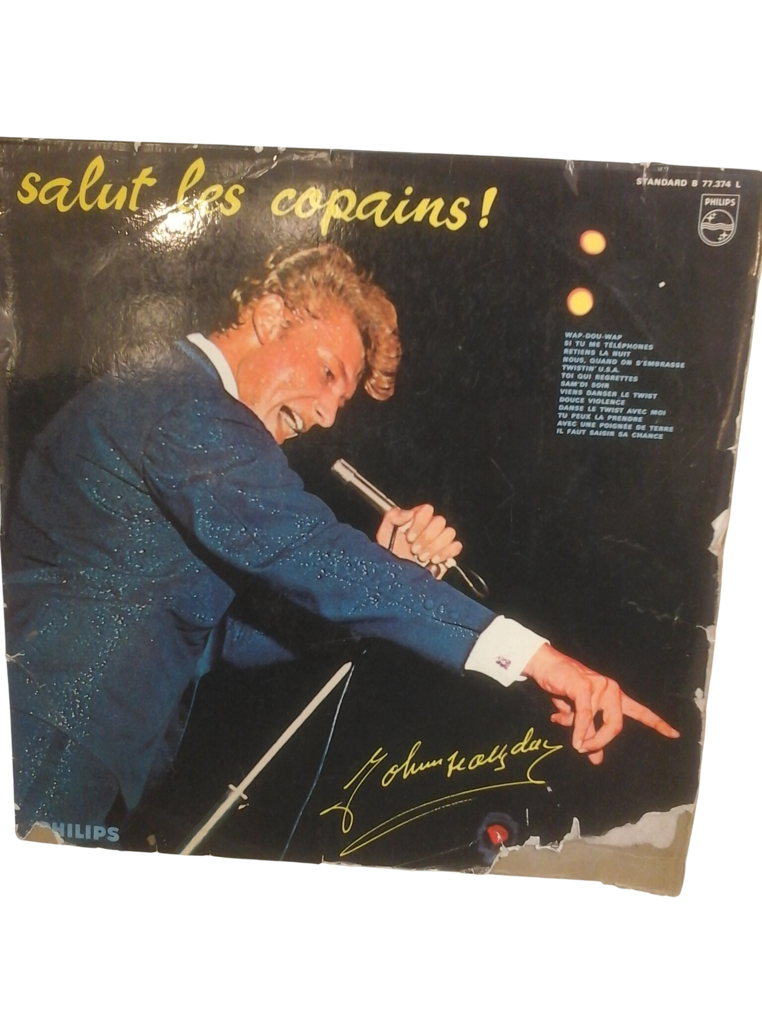 Acheter Disque 33T Johnny Hallyday "Salut Les Copains État correct - 10,00 € Disque 33T Johnny Hallyday "Salut Les Copains État correct - reconditionné disponible sur Label Emmaüs