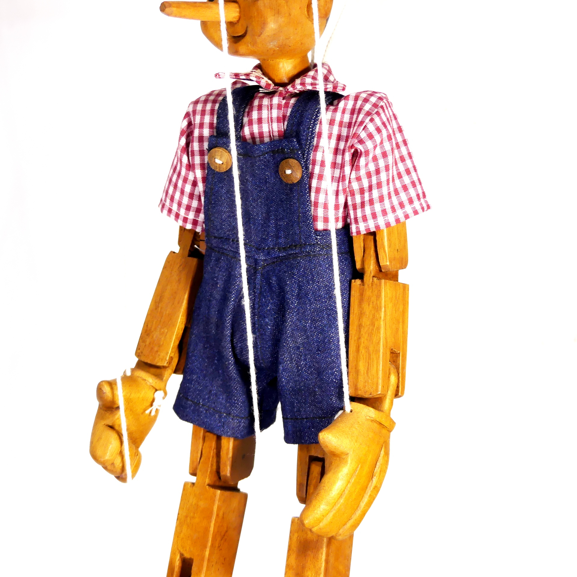 Marionnette articulée - Pinocchio - Bois Très bon état - Vue 2 - 