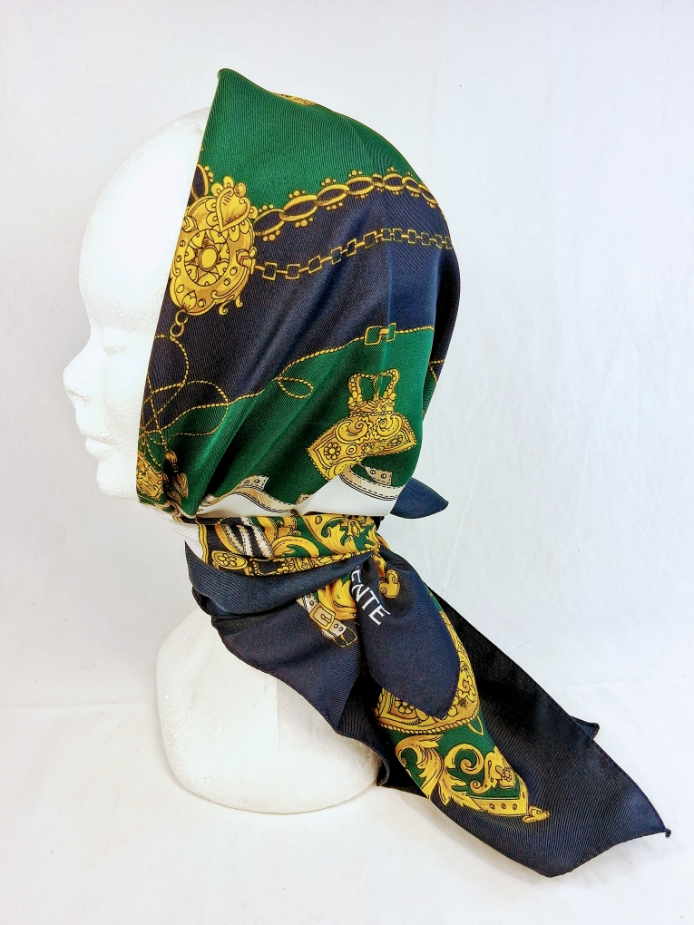 Carré Torrente100% polyester à motifs équestre - Photo 2