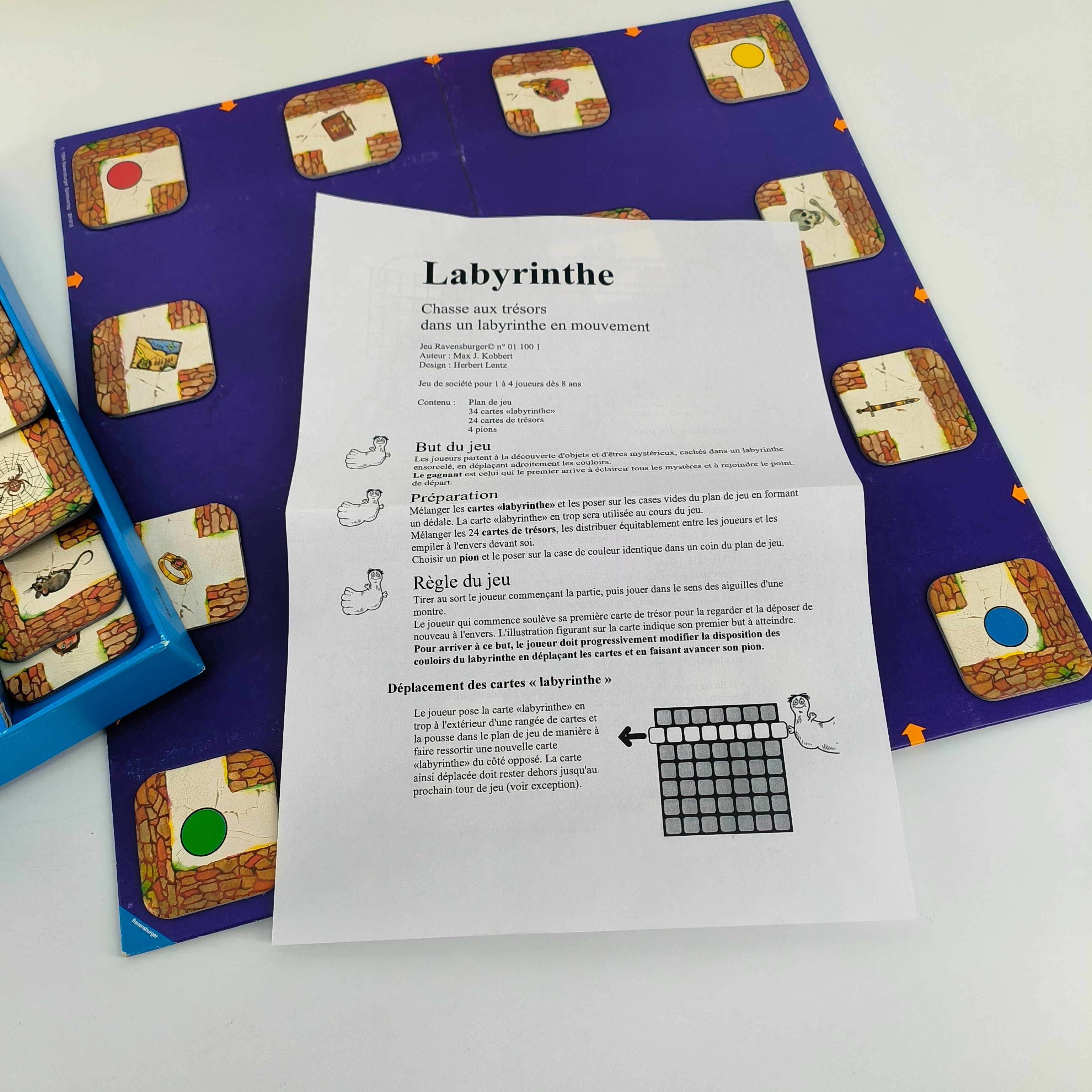 Jeu de société-Labyrinthe-vintage-Ravensburger-1986-à partir de 8 ans  - Vue 6 - 
