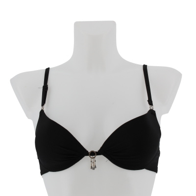Soutien gorge noir à strass avec armatures - femme - no excuse - taille 85B  - Photo 0