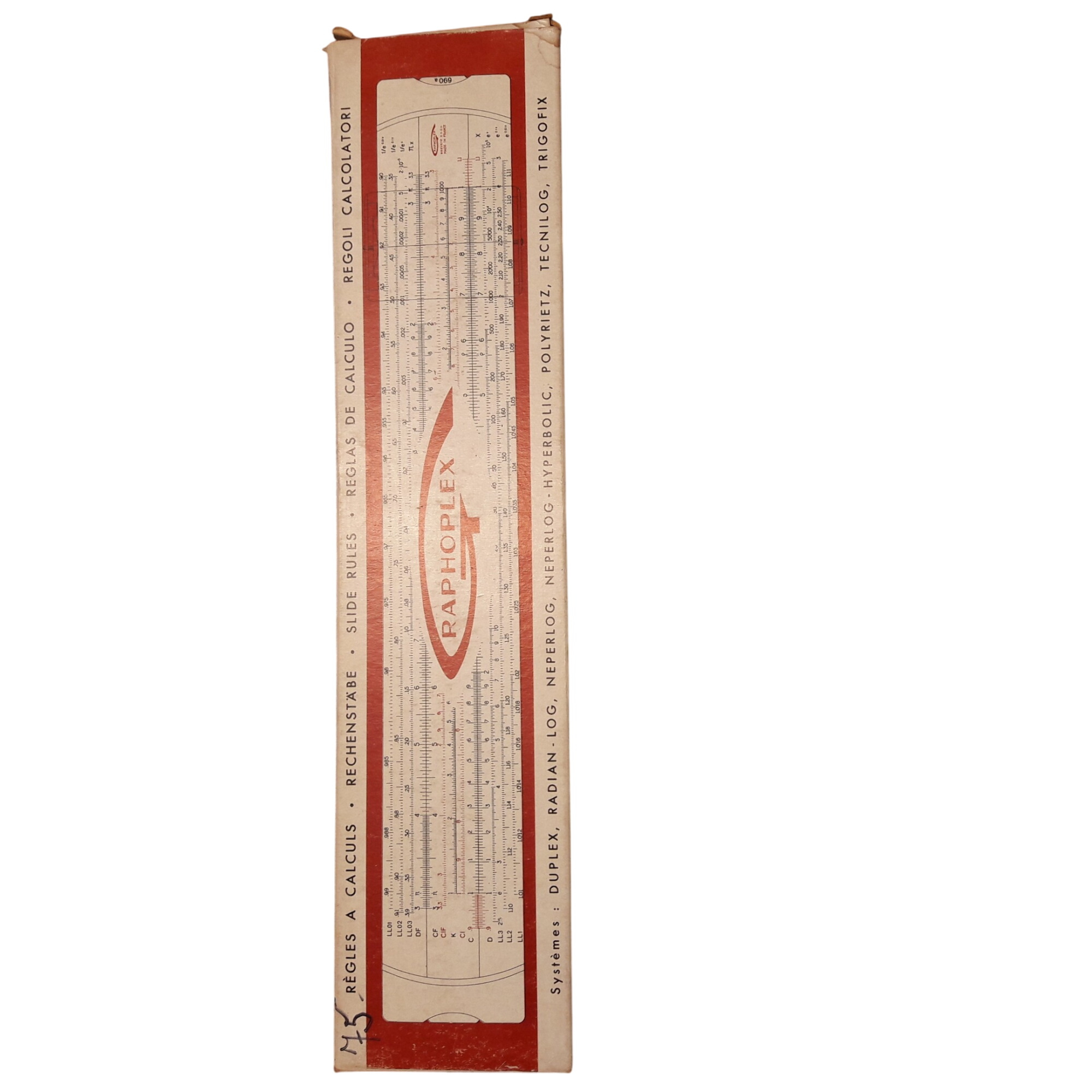 Graphoplex lot de 2 règles à calcul Bon état -  reconditionné disponible sur Label Emmaüs