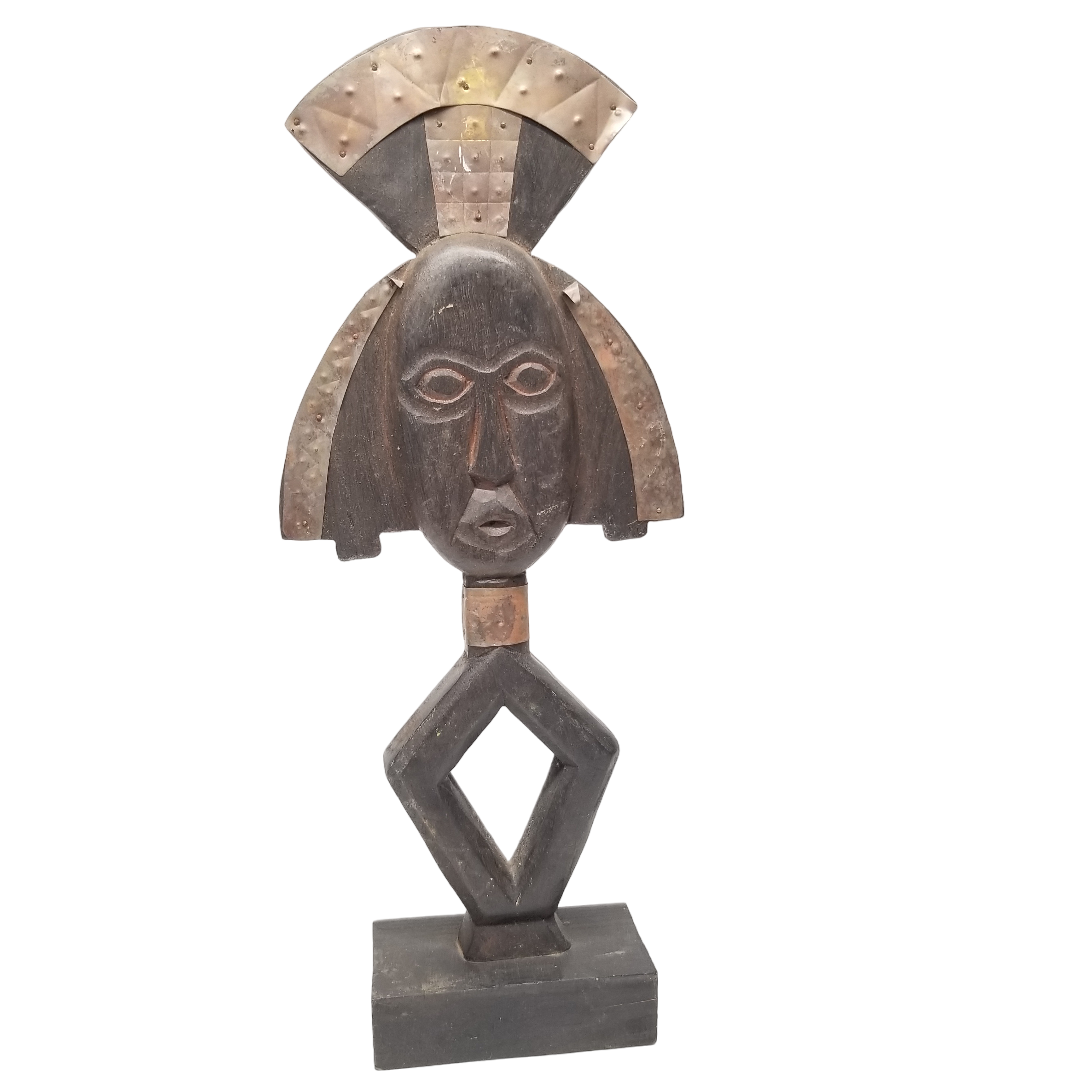 Acheter Statue africaine bois Bon état - 14,00 € Statue africaine bois Bon état - reconditionné disponible sur Label Emmaüs