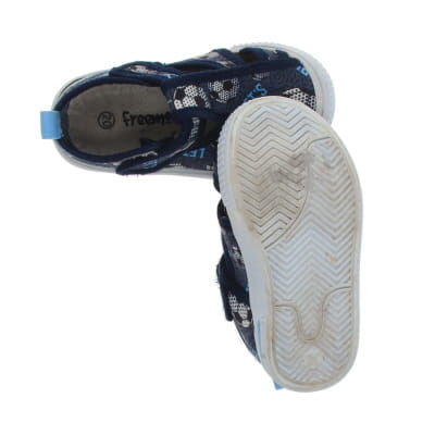Chaussures bleues imprimées - Garçon - FREEMOUSS - Pointures 20 - Photo 2