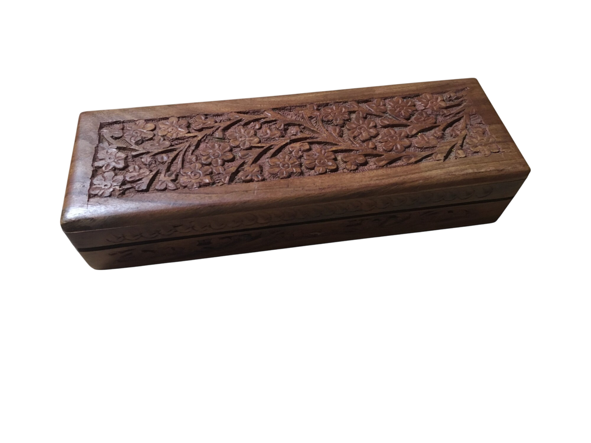 Boite en bois sculpté - Photo 0
