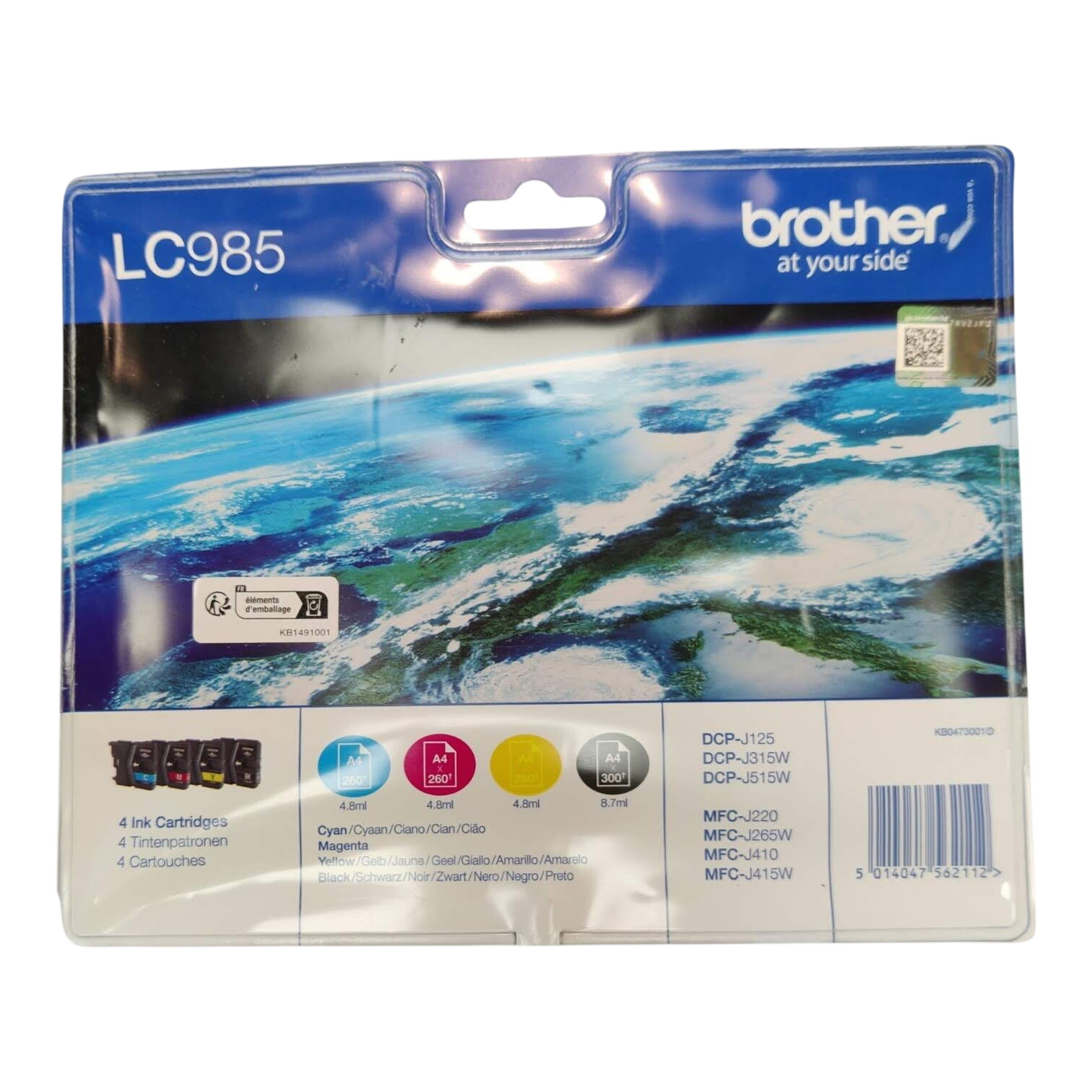 Brother LC985VALBP - Pack de 4 cartouches : noir, cyan, magenta, jaune - cartouches d'encre originales Comme neuf -  reconditionné disponible sur Label Emmaüs