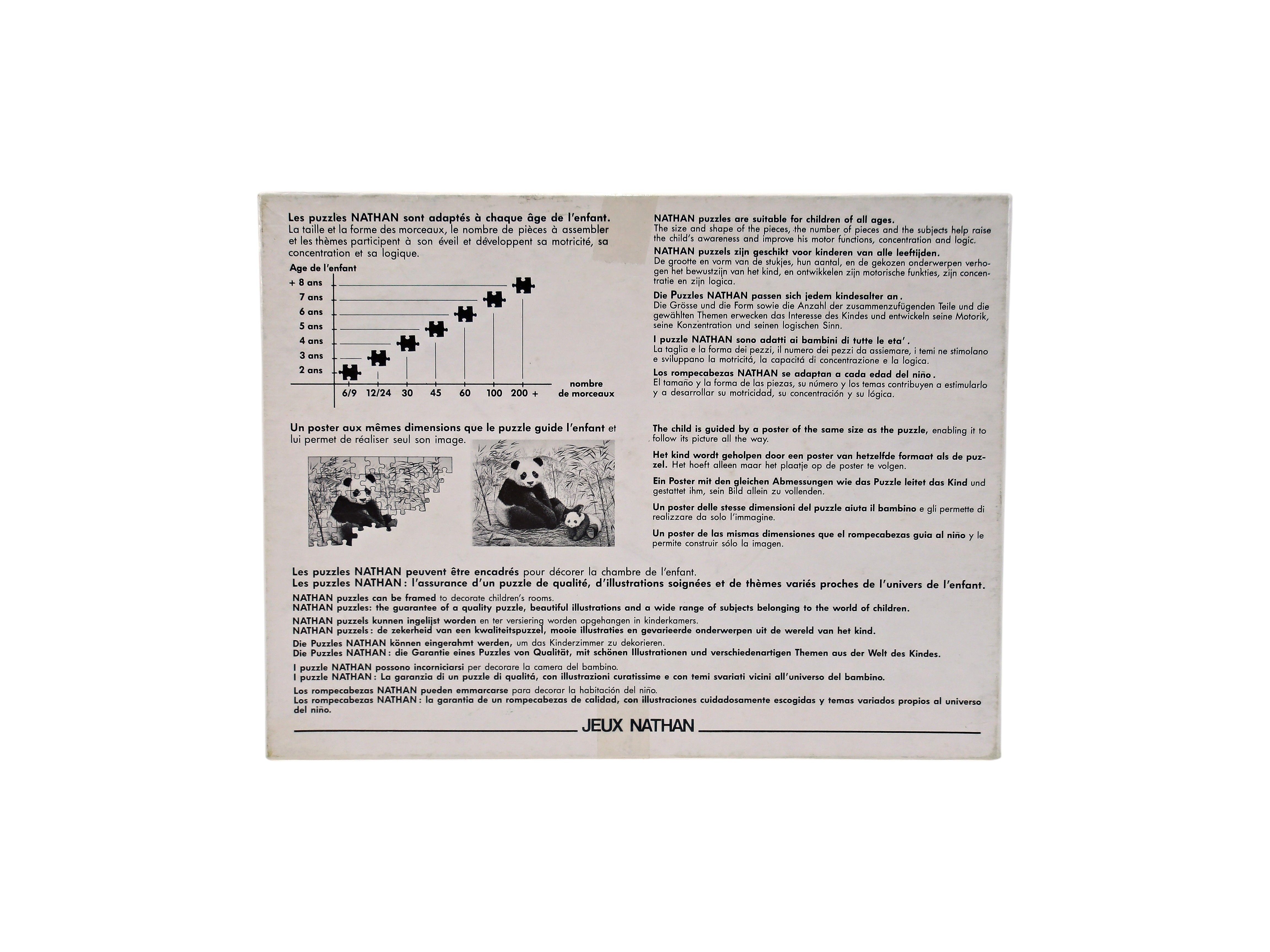Puzzle - La belle et la bête - 250 pièces- Édition 1995 Comme neuf - Vue 2 - 