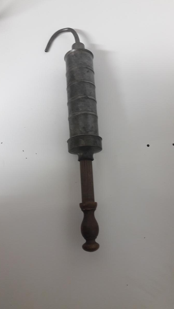 Clystère ou seringue à lavement XVIII - étain et bois - Bon état - Photo 2
